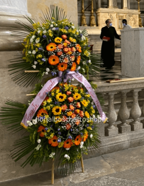 Corona doppia funebre 