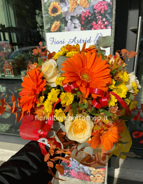 Bouquet giallo arancio