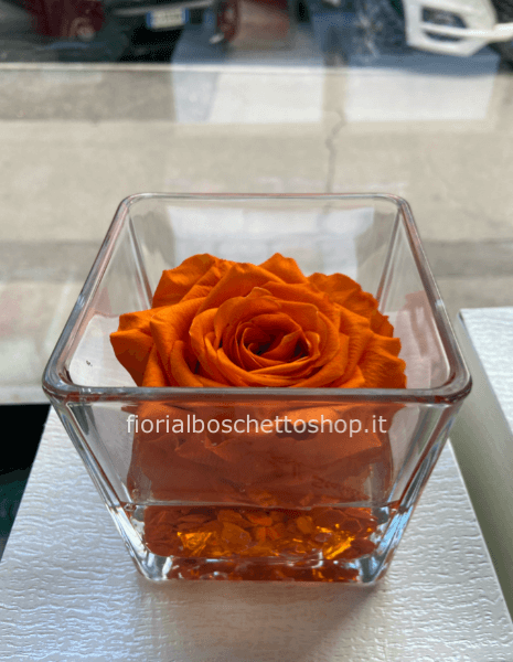 Centrotavola  con Rosa stabilizzata 